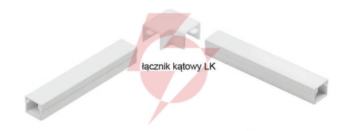 Osprzęt do listew elektroinstalacyjnych, łącznik kątowy biały lk 25x18 (1szt.)