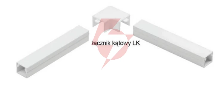 Osprzęt do listew elektroinstalacyjnych, łącznik kątowy biały lk 35x18 (1szt.)