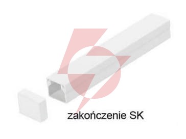 Osprzęt do listew elektroinstalacyjnych, zakończenie biały sk 35x18 (1szt.)