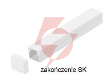 Osprzęt do listew elektroinstalacyjnych, zakończenie biały sk 35x18 (1szt.)