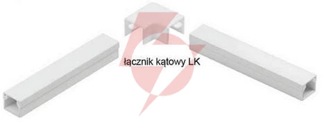 Osprzęt do listew elektroinstalacyjnych, łącznik kątowy biały lk 60x40 (1szt.)
