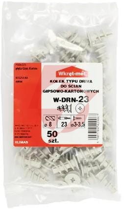 Kołek nylonowy w-drn-23 driva 50szt. worek