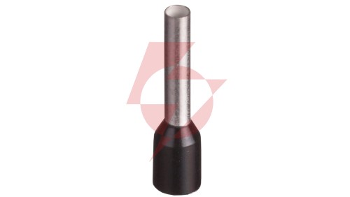 Końcówka tulejkowa izolowana TI 1,5mm2/10mm czarna cynowana TI1,5L10x500 /500szt./