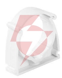 Uchwyt do rur elektroinstalacyjnych zamykany biały uze-20 (1szt.)