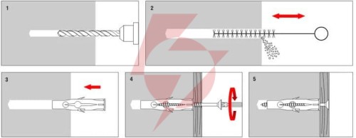 Kołek uniwersalny ru-10080 100szt.