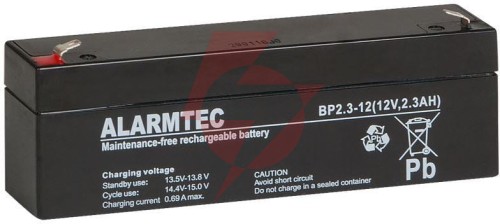 Akumulator agm alarmtec serii bp 12v 2,3ah