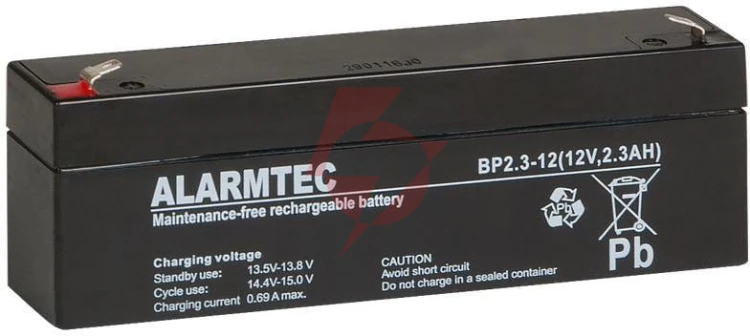Akumulator agm alarmtec serii bp 12v 2,3ah