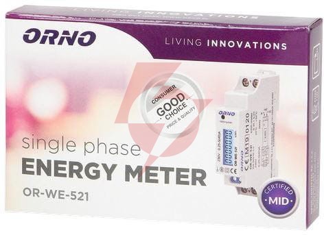 Licznik energii elektrycznej 1-fazowy orno or-we-521