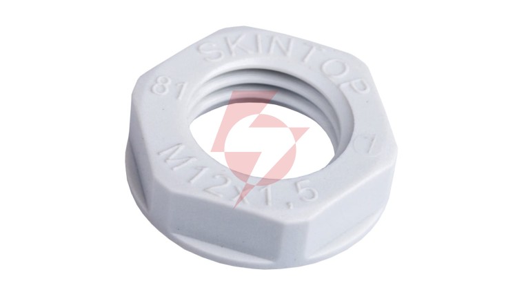 Nakrętka poliamidowa M12 SKINTOP GMP-GL-M 12x1,5 jasnoszara 53119003 /100szt./