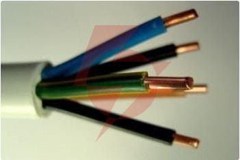 Przewód elektryczny drut okrągły ydy 450/750v 5x2,5mm2 1m mercor