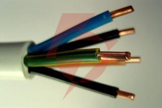 Przewód elektryczny drut okrągły ydy 450/750v 5x4mm2 100m mercor