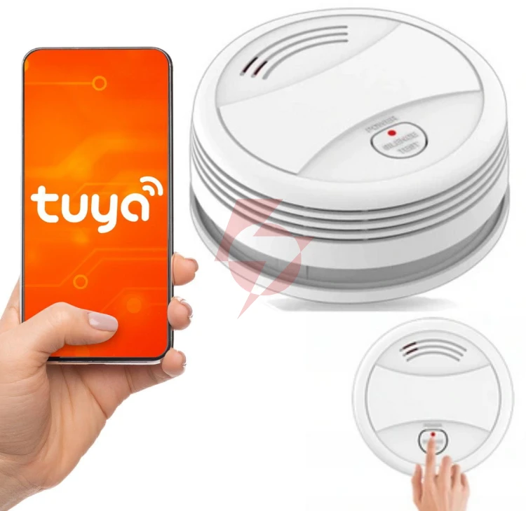 Bezprzewodowy czujnik detektor dymu tuya wifi