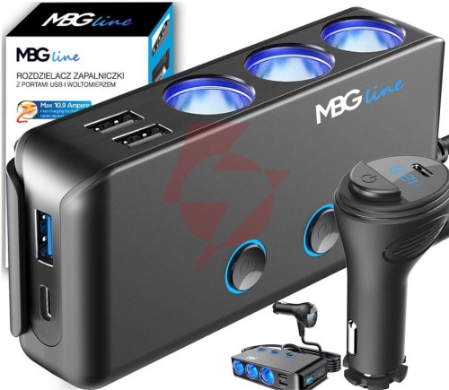 Rozdzielacz gniazda zapalniczki mbg line hc67c