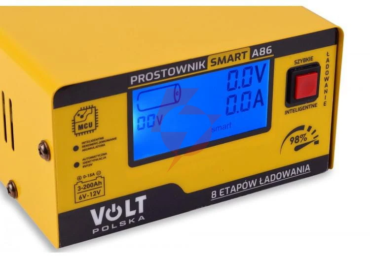 Prostownik smart volt polska 6v/12v 15a a86