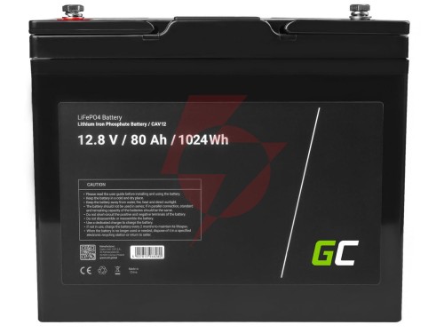 Akumulator litowo-żelazowo-fosforanowy lifepo4 green cell 12v 80ah