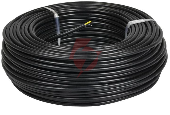 Przewód elektryczny ziemny drut yky 0,6/1kv 3x1,5mm2 czarny mercor 100m