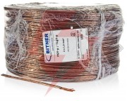 Przewód głośnikowy bitner bitsound pgy-p (tlgy) 2x0,75mm2 rolka 100m.