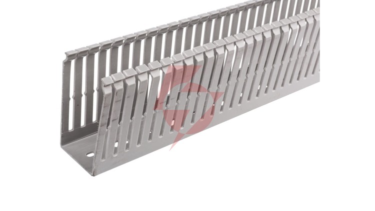 Korytko grzebieniowe 40x80x2000mm jasnoszare E154