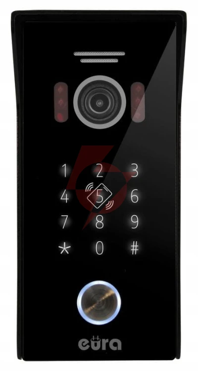Wideodomofon eura vdp-99c5 czarny, wifi, rfid, tuya