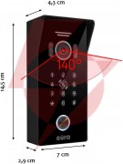 Wideodomofon eura vdp-99c5 czarny, wifi, rfid, tuya