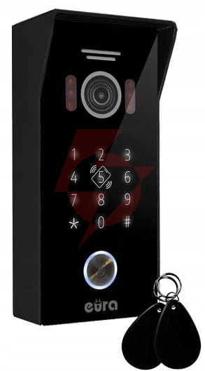 Wideodomofon eura vdp-99c5 czarny, wifi, rfid, tuya