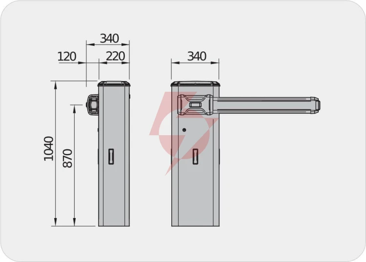 Szlaban bft giotto bt b ultra36 z ramieniem 4m