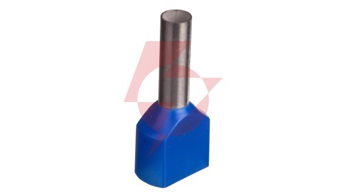 Końcówka tulejkowa izolowana TID 2x2,5mm2/10mm niebieska cynowana TID2x2,5L10 /100szt./