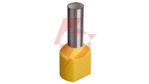 Końcówka tulejkowa izolowana TID 2x6mm2/14mm żółta cynowana TID2x6L14 /100szt./