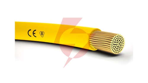 Przewód instalacyjny H05V-K (LgY) 1 żółty /100m/