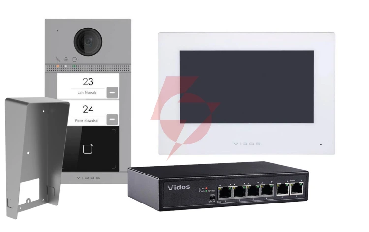 Wideodomofon ip vidos one 2xm2010w/s2402