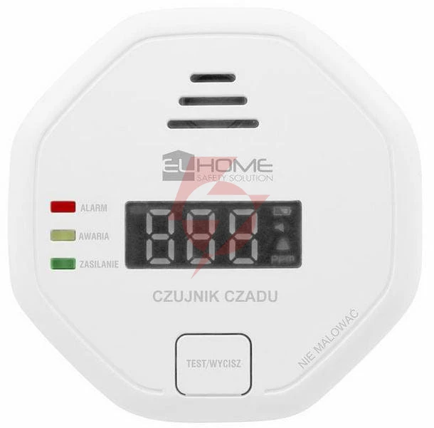 Czujnik czadu el home cd-92b8 wolnostojący, wyswietlacz lcd, 3 lata gwarancji