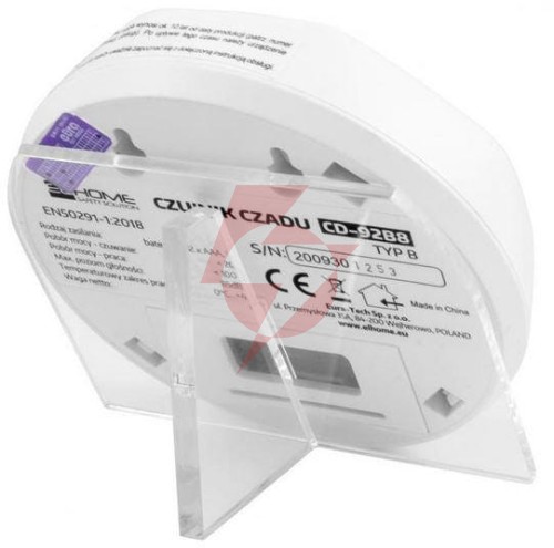 Czujnik czadu el home cd-92b8 wolnostojący, wyswietlacz lcd, 3 lata gwarancji