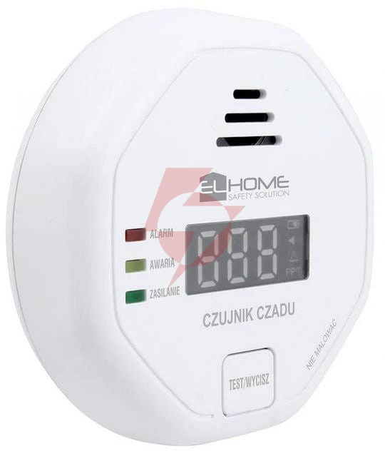 Czujnik czadu el home cd-92b8 wolnostojący, wyswietlacz lcd, 3 lata gwarancji