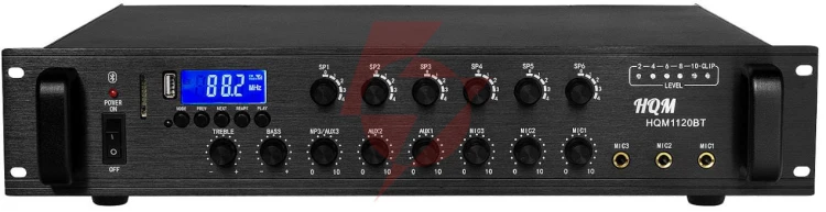 Wzmacniacz hqm1120bt radio fm/mp3/bluetooth 120w
