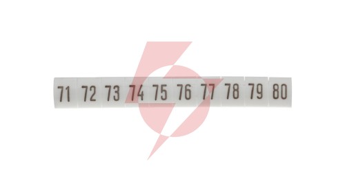 Oznacznik biały DK2/Z5 /71-80/ 89300006 (100szt.)