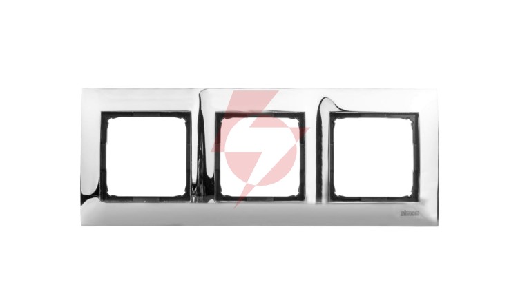 Simon 54 Premium Ramka potrójna metalowa chrom DR3/63