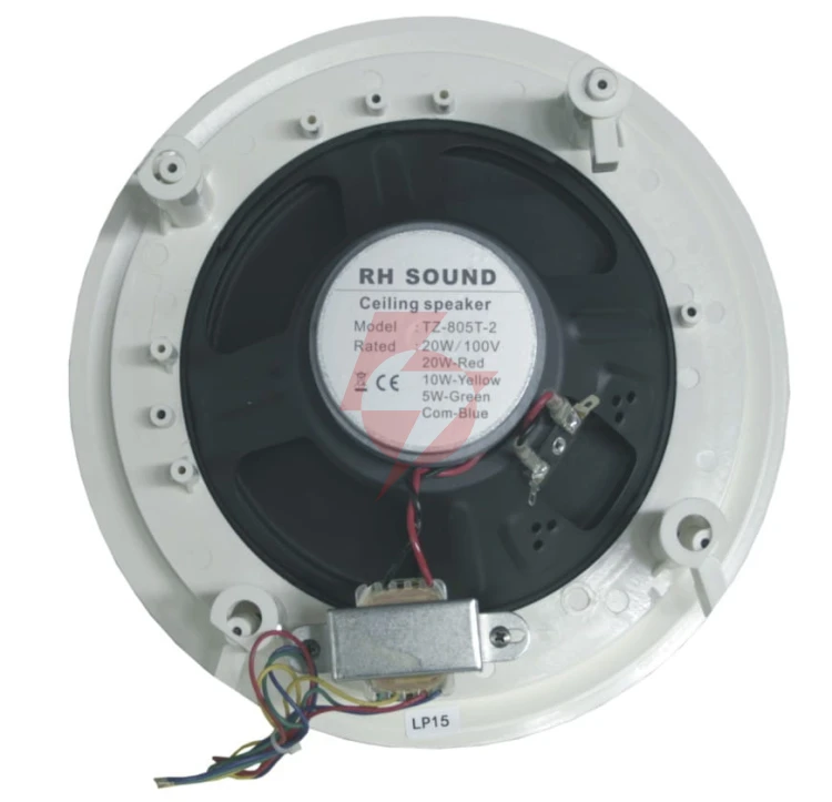 Głośnik sufitowy rh sound pa tz-805t-2 20w 100v biały