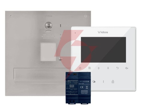 Skrzynka na listy z wideodomofonem i monitorem vidos duo s1201a-skm/m1022w