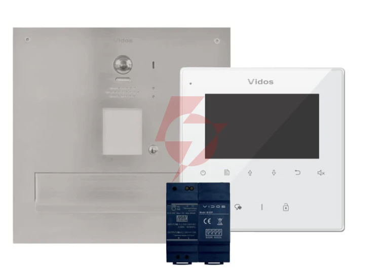 Skrzynka na listy z wideodomofonem i monitorem vidos duo s1201a-skm/m1022w