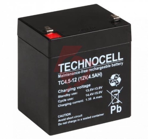 Akumulator agm technocell serii tc 12v 4,5ah