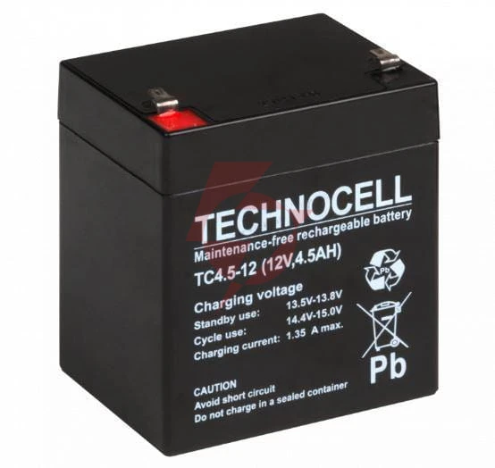 Akumulator agm technocell serii tc 12v 4,5ah