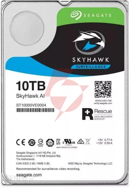 Dysk hdd seagate skyhawk ai st10000ve001 10tb
