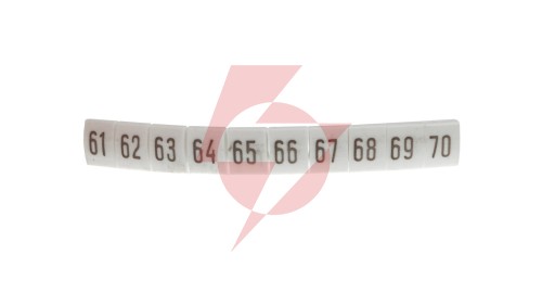 Oznacznik biały DK2/Z5 /61-70/ 89299006 (100szt.)