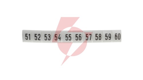 Oznacznik biały DK2/Z5 /51-60/ 89298006 (100szt.)