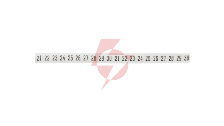 Oznacznik DK 2/Z5 /21-30/ biały 89280006 (100szt.)