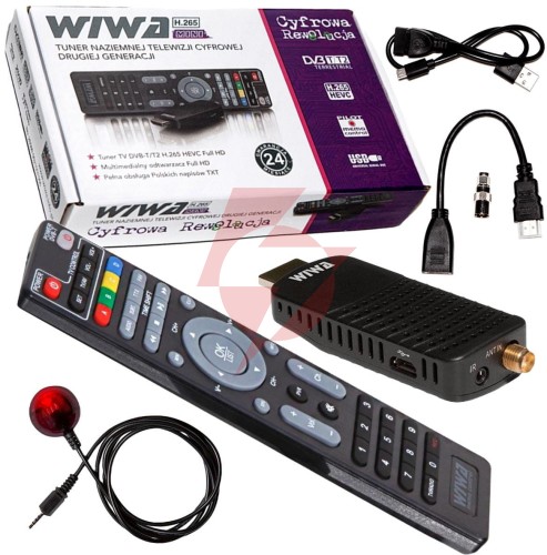 Tuner dvb-t/t2 wiwa h.265 mini