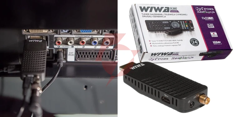 Tuner dvb-t/t2 wiwa h.265 mini