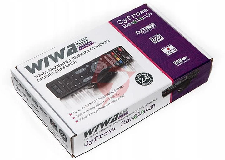 Tuner dvb-t/t2 wiwa h.265 mini
