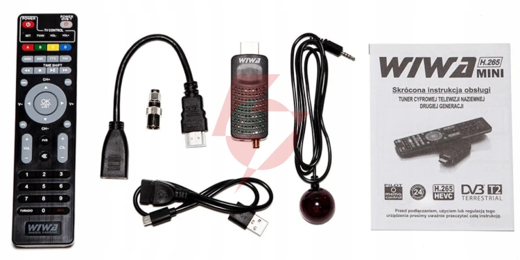 Tuner dvb-t/t2 wiwa h.265 mini