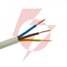 Przewód elektryczny linka h03vv-f omy 3x0,75mm2 300v elektrokabel biały 100m